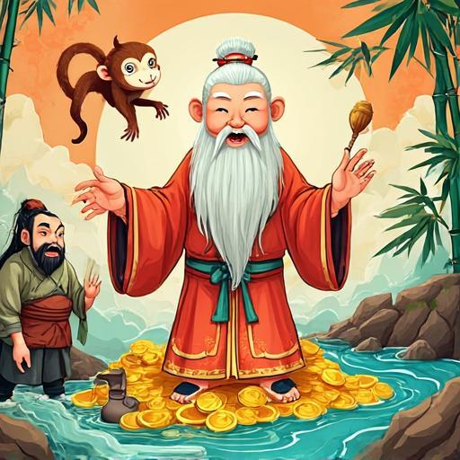 只怪庸人皆自扰，求教仙人财来招指什么生肖，最新释义解释