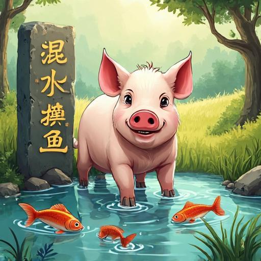 混水摸鱼打一个生肖，答案落实落实