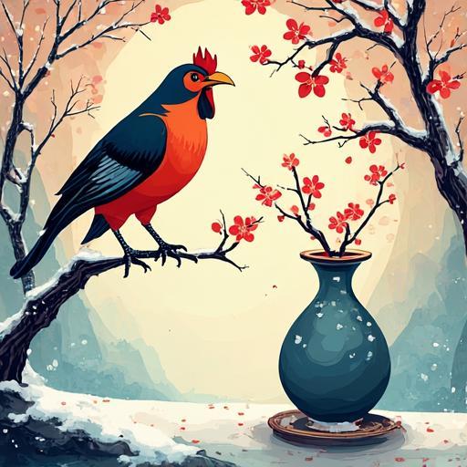 枯枝栖影，对语相鸣。瓶里梅花香正浓是什么生肖，专业解答指导落实