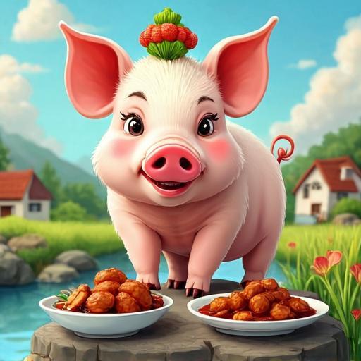 红烧狮子头，白菜豆腐汤打一个正确的生肖，重点解释