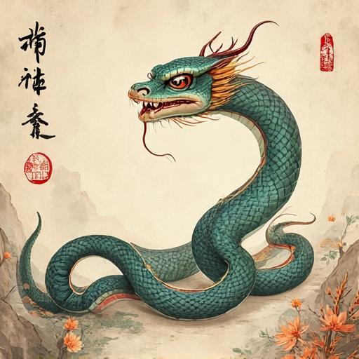 五毒出动，旁行斜上。丝篁斗好天龙巧打一生肖，作答解读