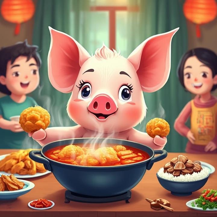 四喜丸子，香菇炒肉盖浇饭打一个生肖，词语解答解析