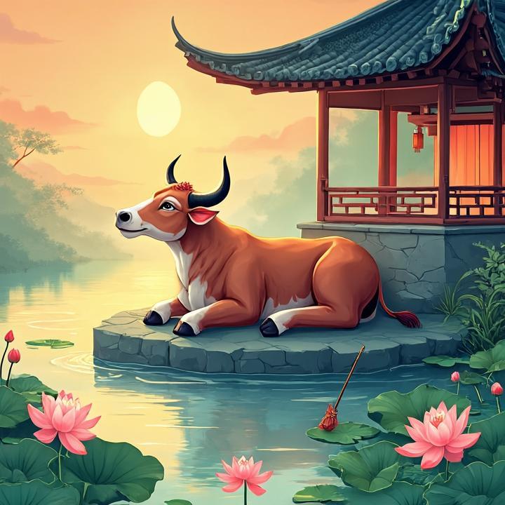 无饵垂钓，乐在逍遥，斜阳冉冉水边楼指什么生肖，最新解答