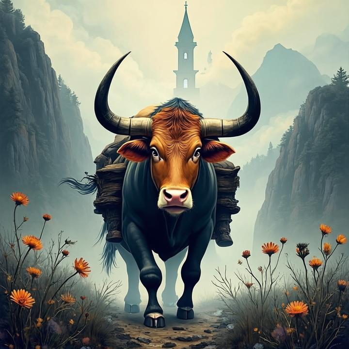 背压千担，负重踏行。咫尺锺山迷望眼打一生肖，答案诠释解释