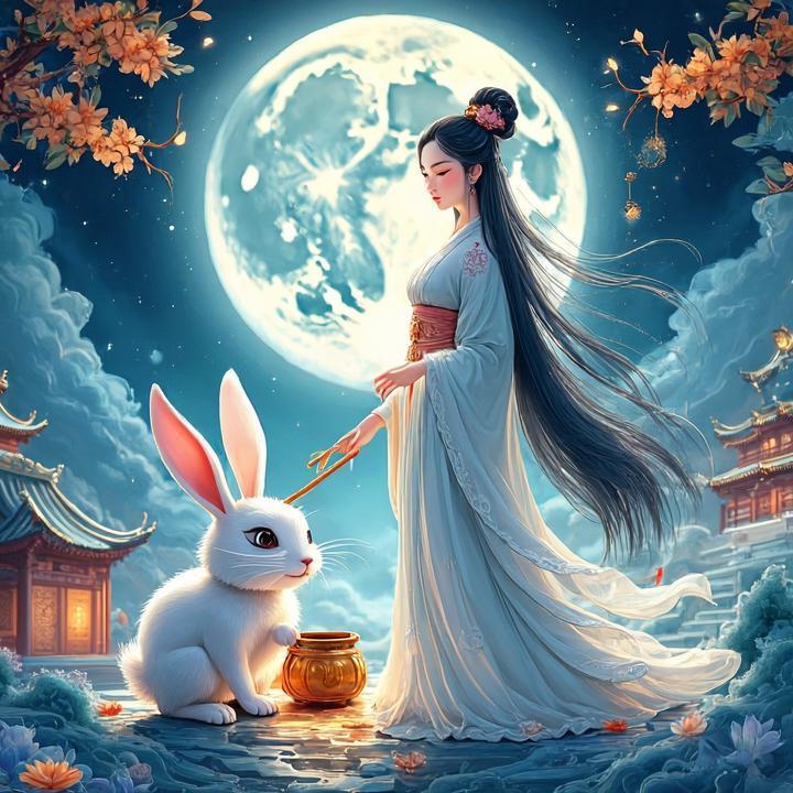 八月嫦娥在身边打一个正确的生肖，准确释义