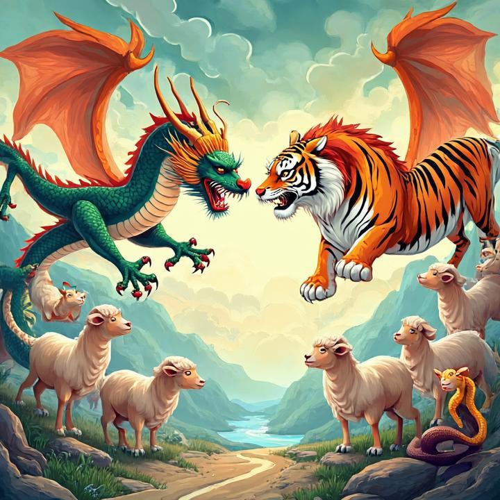 龙争虎斗打一生肖数字，答案谜底即将揭晓