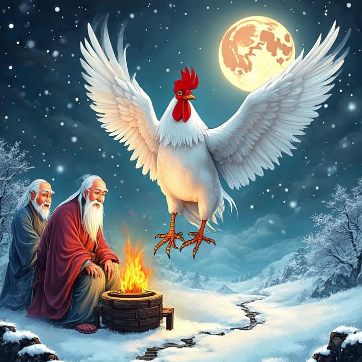 愁看飞雪闻鸡唱，相见只言秦汉事是什么生肖，经典资询解释