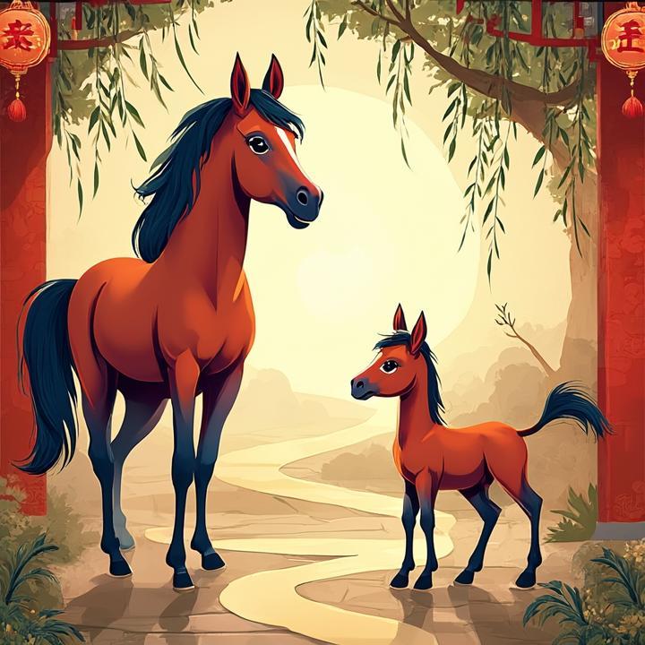 闲庭柳寂，放雏枝依。晓风长路起埃尘打一个生肖，作答解释