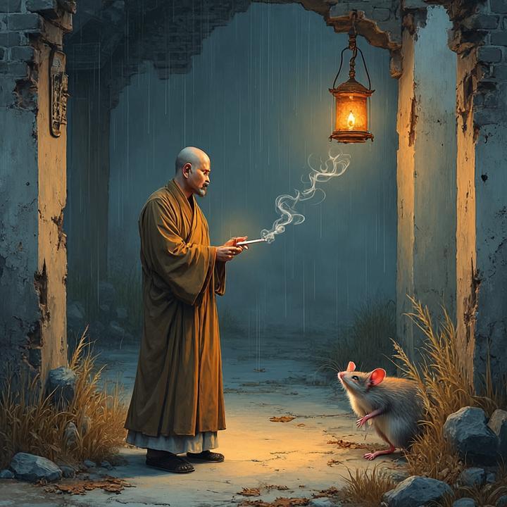 僧刹残灯壁半斜打一个生肖，作答解析解释