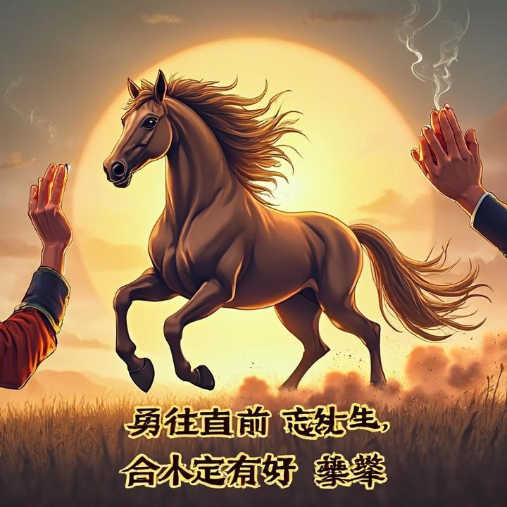 勇往直前忘生死，合十定有好运攀代表生肖，标准解释