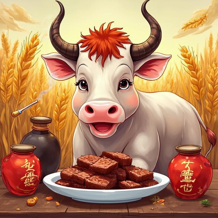 三斤酱牛肉，五坛女儿红打一正确生肖，精选解析