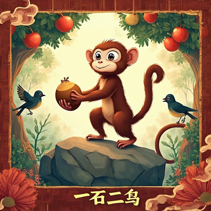 一石二鸟打一生肖，词语解答