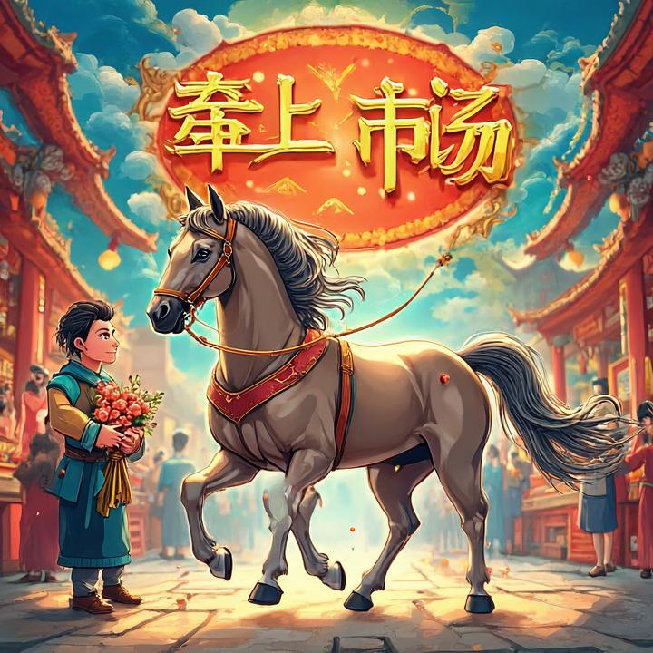 梦见牵马上市场是什么生肖，详细解释