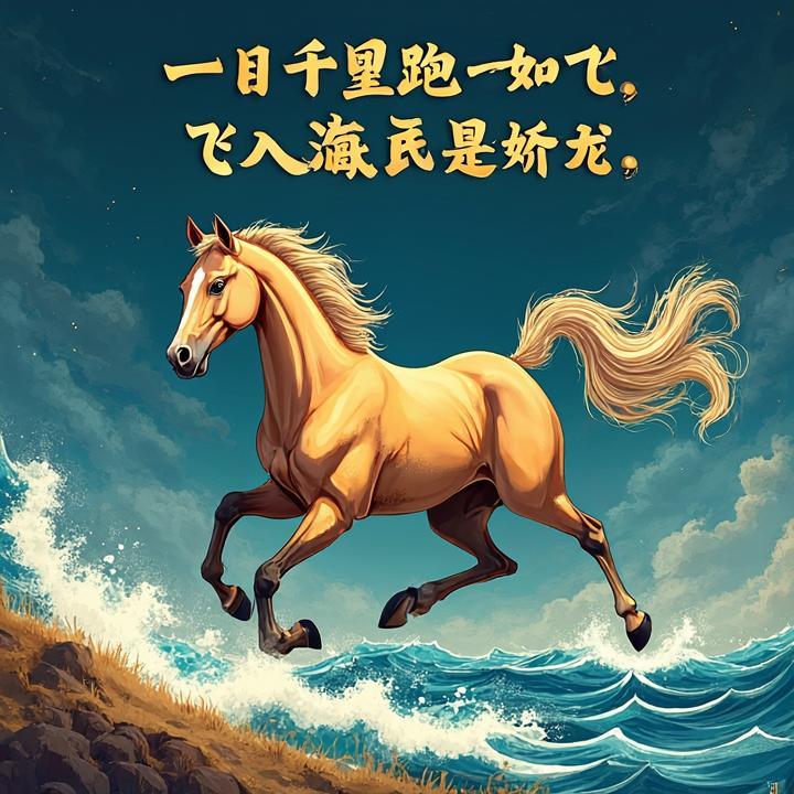 一日千里跑如飞，飞入海底是娇龙代表什么生肖，词语解答解析