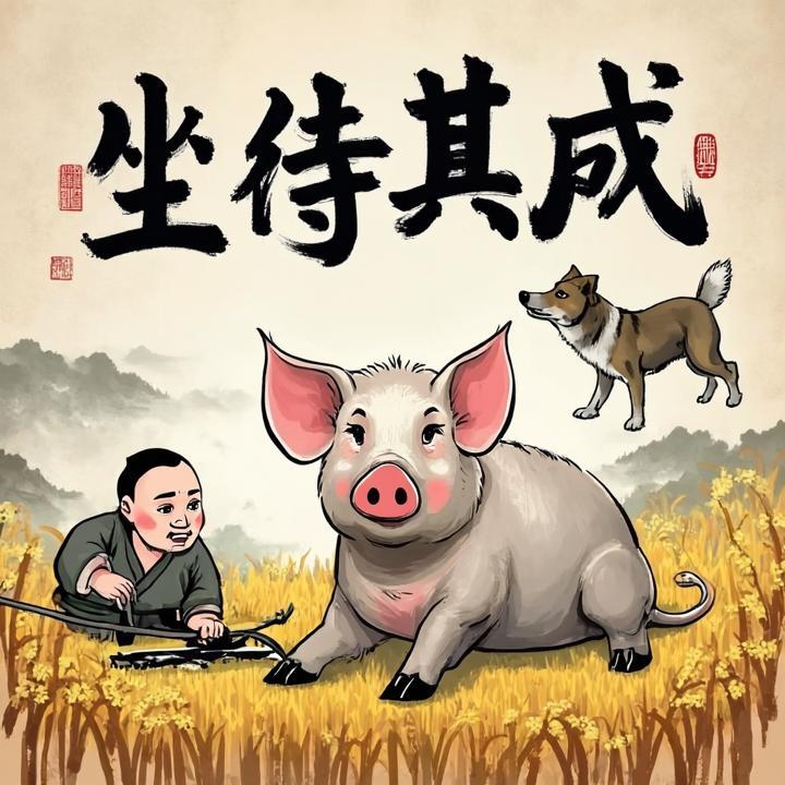 坐待其成打一个准确的生肖，词语诠释解释