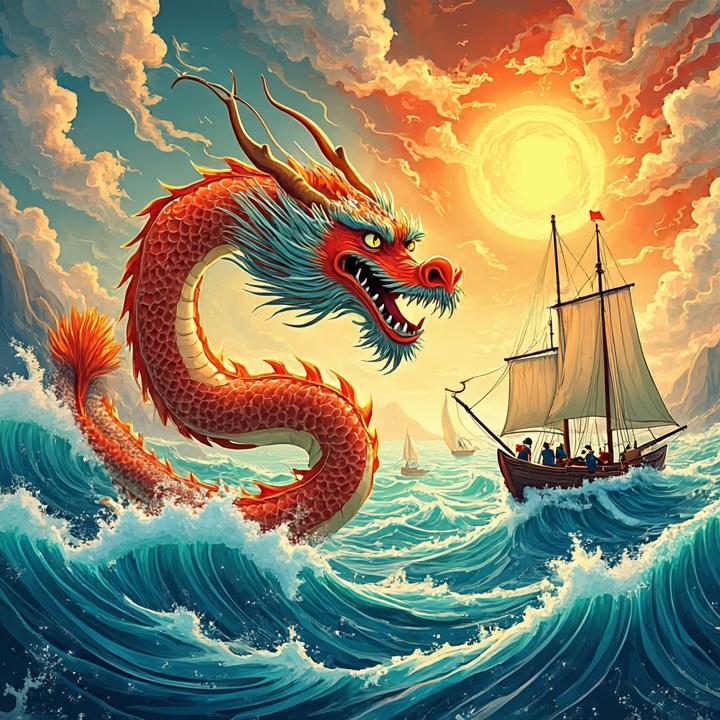 今日海帆飘万里，日浮天堑洞千寻打一种生肖，完美解答解释