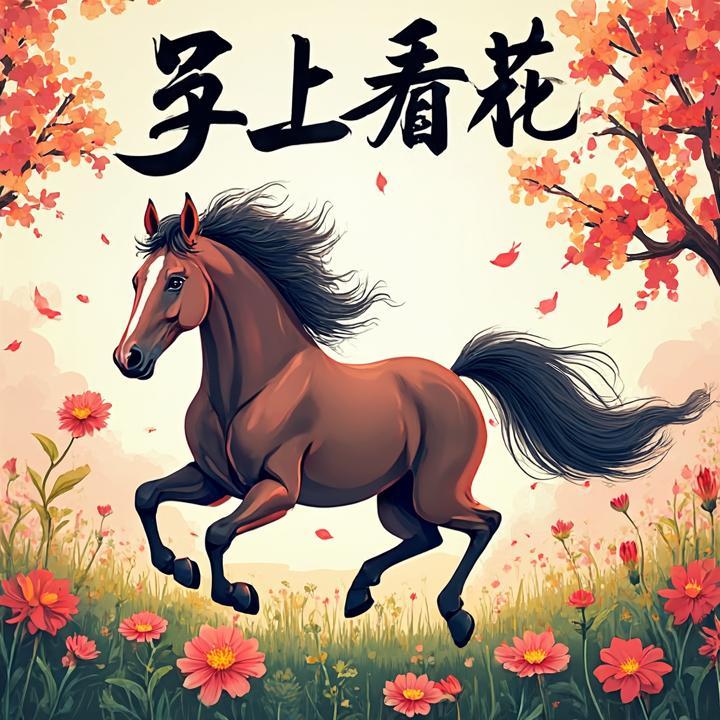 马上看花打一个生肖，诗意解读解答