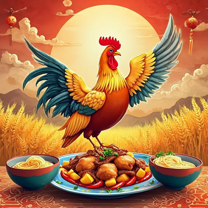 大盘鸡一盘，四碗牛肉拉面打一生肖，精准解答解释