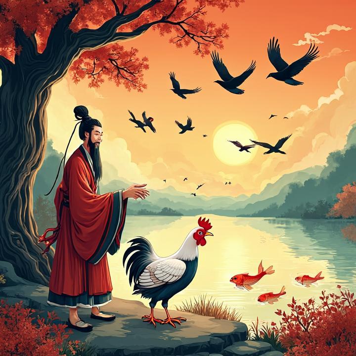 游魚昏鸦，老树依湖，仕子好意出手扶指什么生肖，完美解读落实