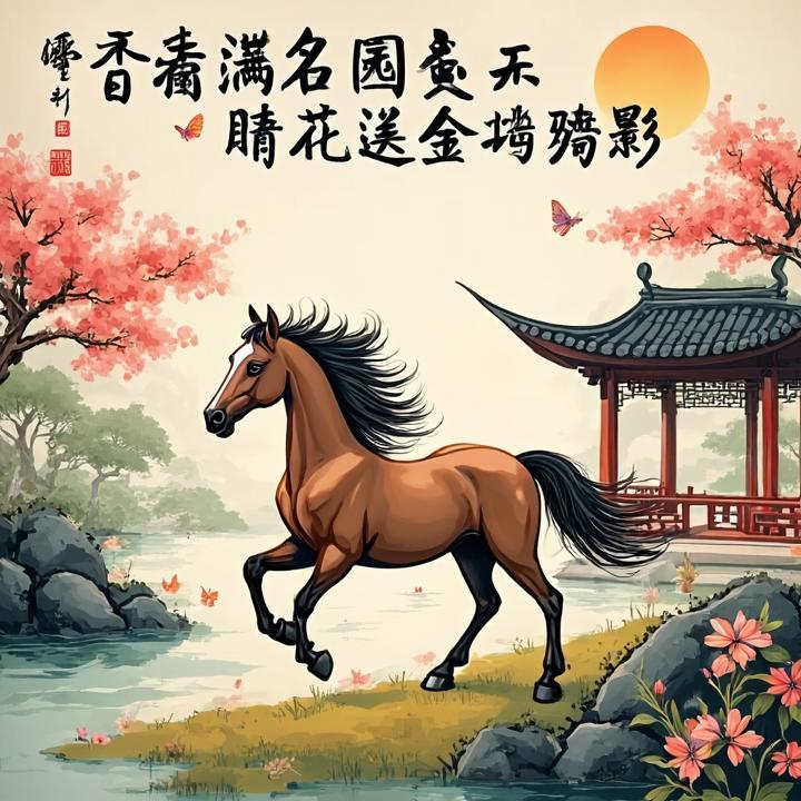香满名园碟未知，晴花暖送金羁影是什么生肖，文化内涵解读
