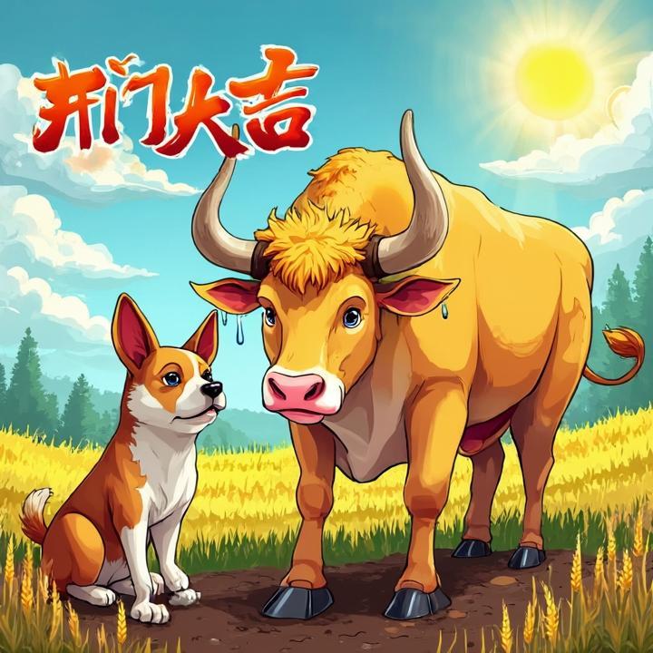 牛狗辛勤春种忙打一个生肖动物，仔细解释落实