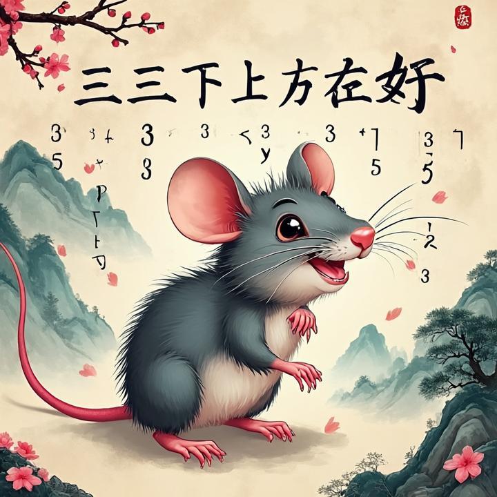 三三上下左右好打一个正确生肖，详细解释