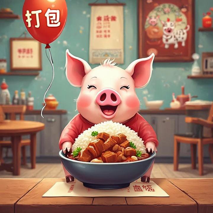 家里没人做饭，打包一份卤肉饭打一个正确的生肖，完美释义落实