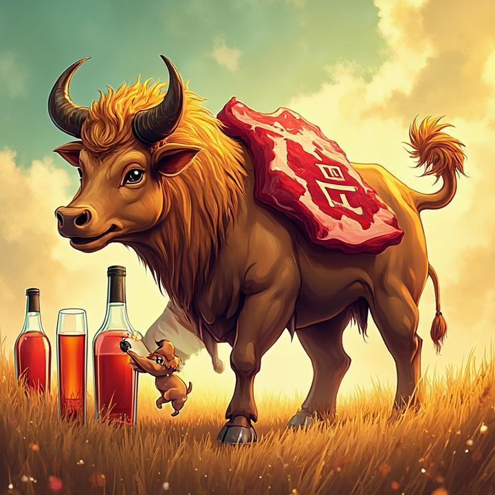 四斤牛肉，三瓶烧刀子是什么生肖，已答解析