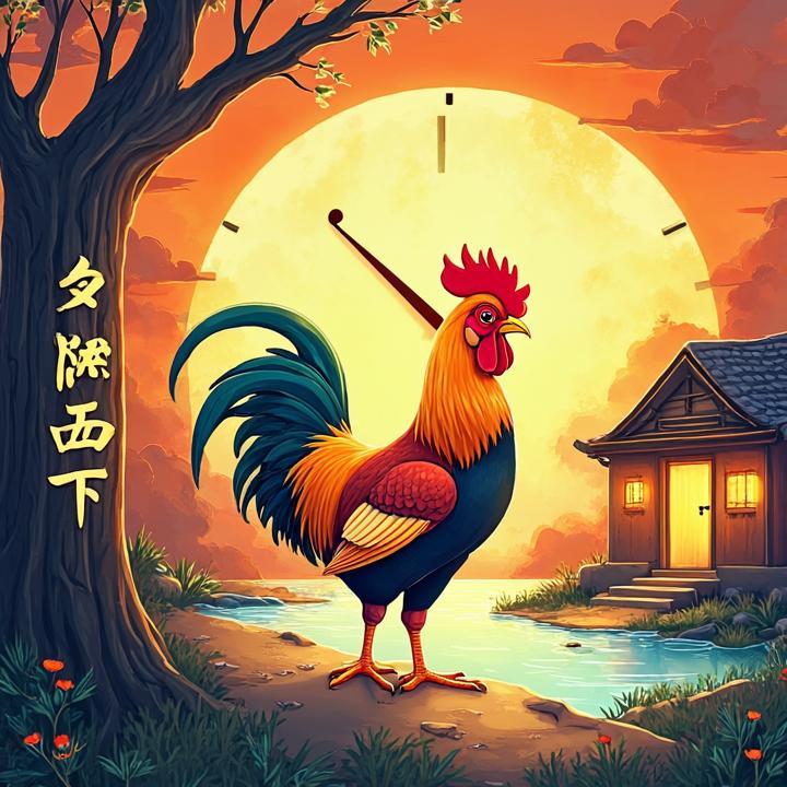 夕阳西下打一正确生肖，答案解释