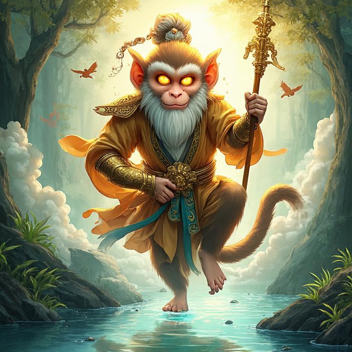 天上神仙有几何，两眼金睛一人武代表什么生肖，作答诗意解释