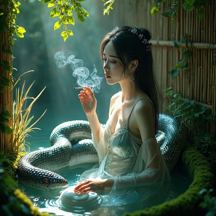 藓榭莎亭萝筱阴，虚非形质转分明打一生肖，作答解释